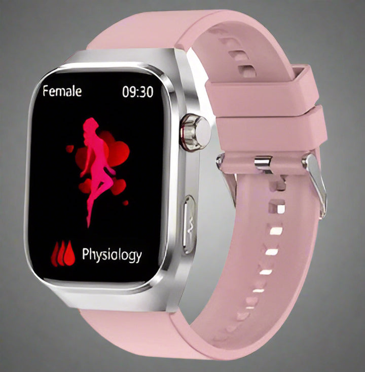 Montre connectée pour le suivi de la glycémie, ECG, mesure de l'acide urique, connectivité Bluetooth