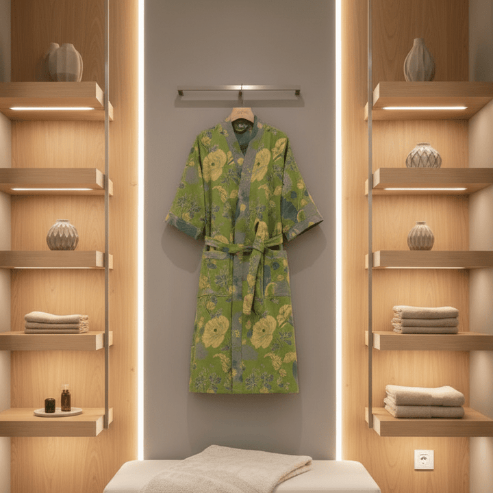 Peignoir Kimono en Coton Bio pour un Confort Respirant