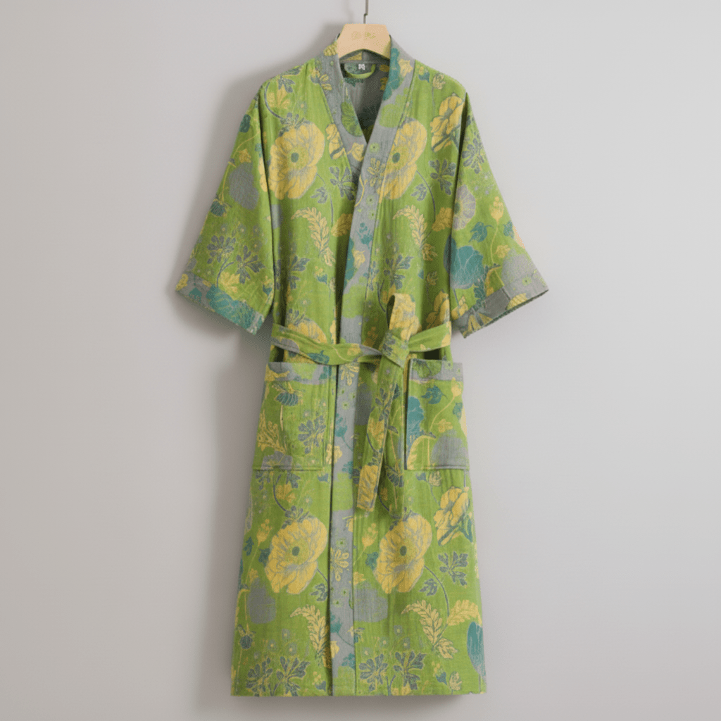 Peignoir Kimono en Coton Bio pour un Confort Respirant
