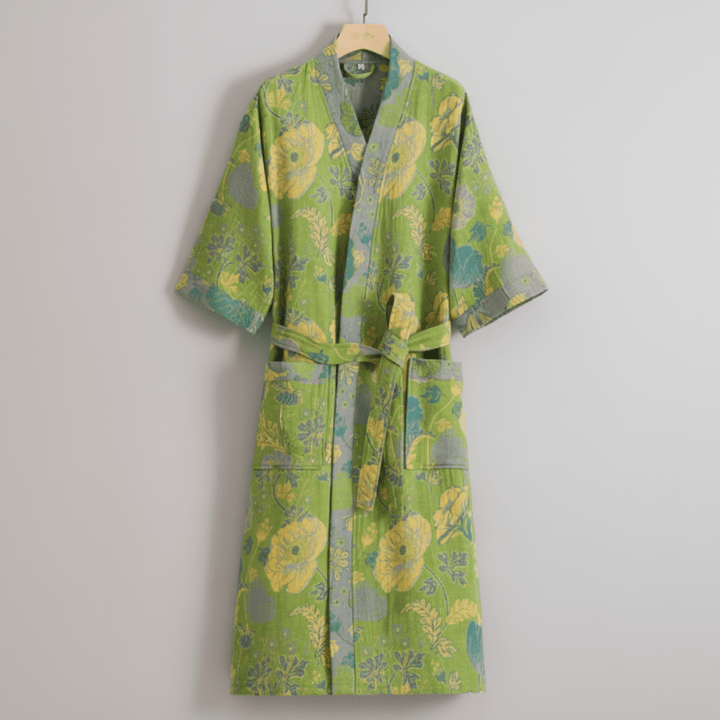 Peignoir Kimono en Coton Bio pour un Confort Respirant