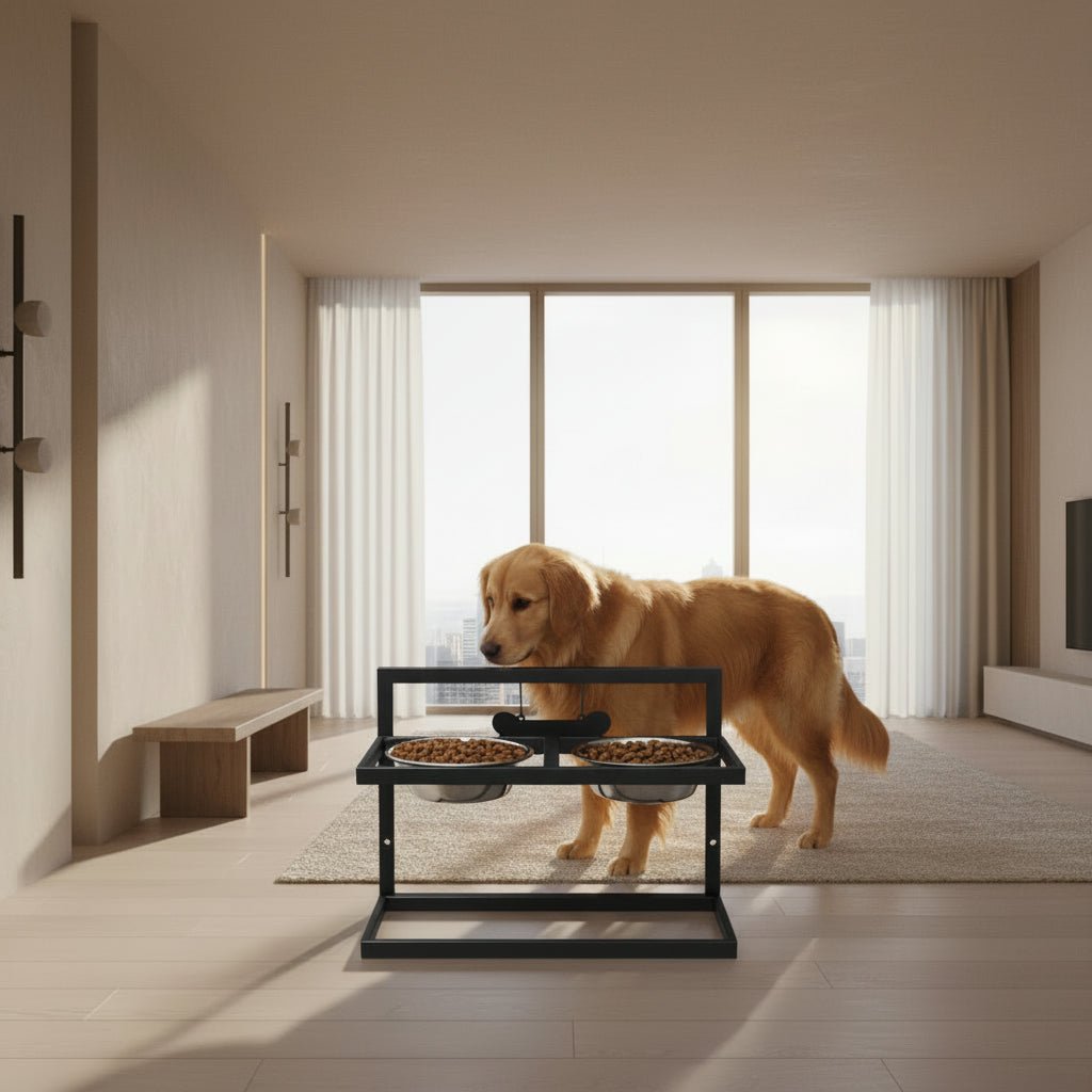 Station de Nourriture Ergonomique pour Promouvoir une Posture Sain chez les Grands Chiens