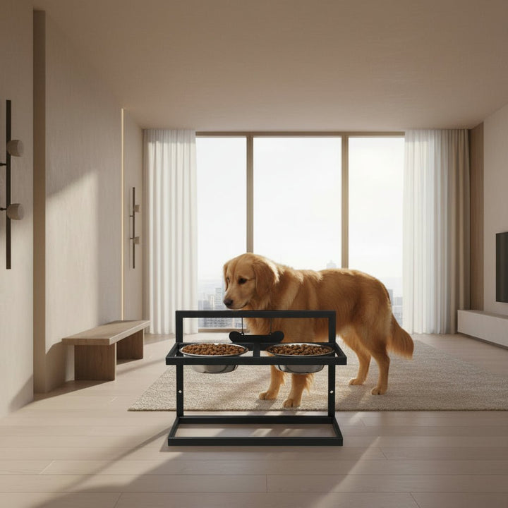 Station de Nourriture Ergonomique pour Promouvoir une Posture Sain chez les Grands Chiens