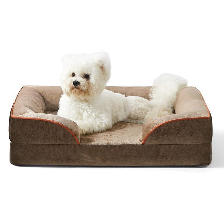 Lit Orthopédique pour Chien avec Housse en Velours Amovible
