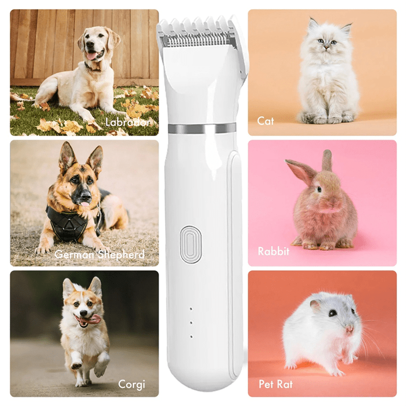 Tondeuse 4-en-1 pour Animaux – Soins de Pelage et des Ongles en Un Seul Appareil