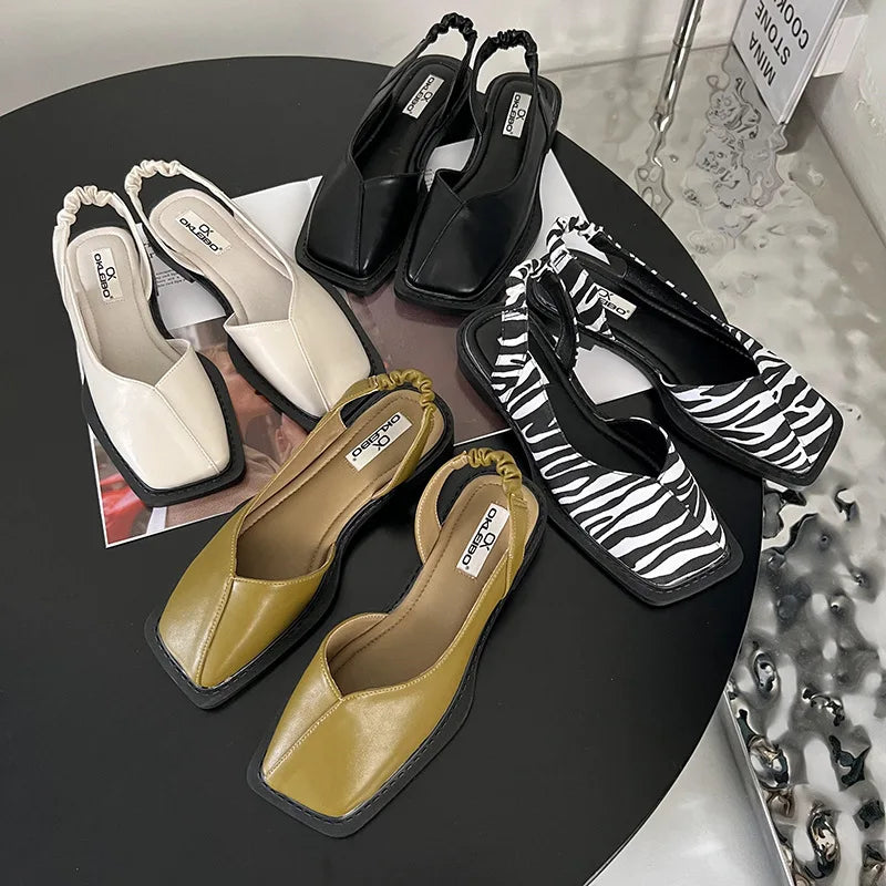 Sandales à Talons pour Femmes | Bout Carré