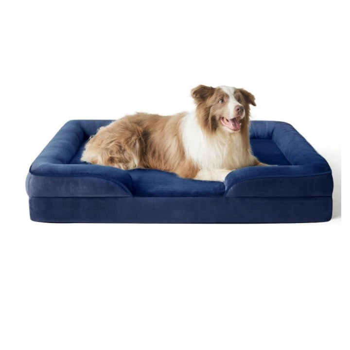 Lit Orthopédique pour Chien avec Housse en Velours Amovible