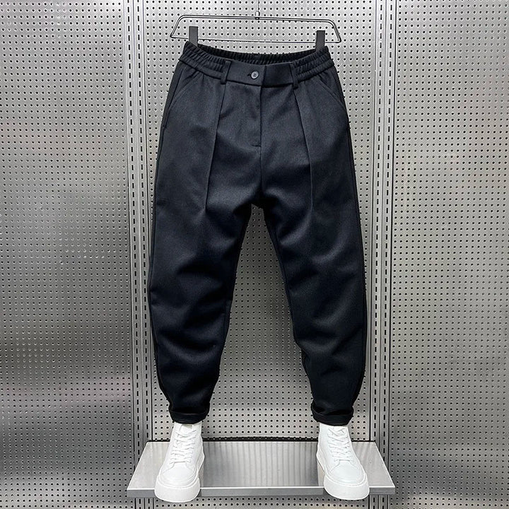 Pantalon Mélangé Élegant pour Hommes | Long