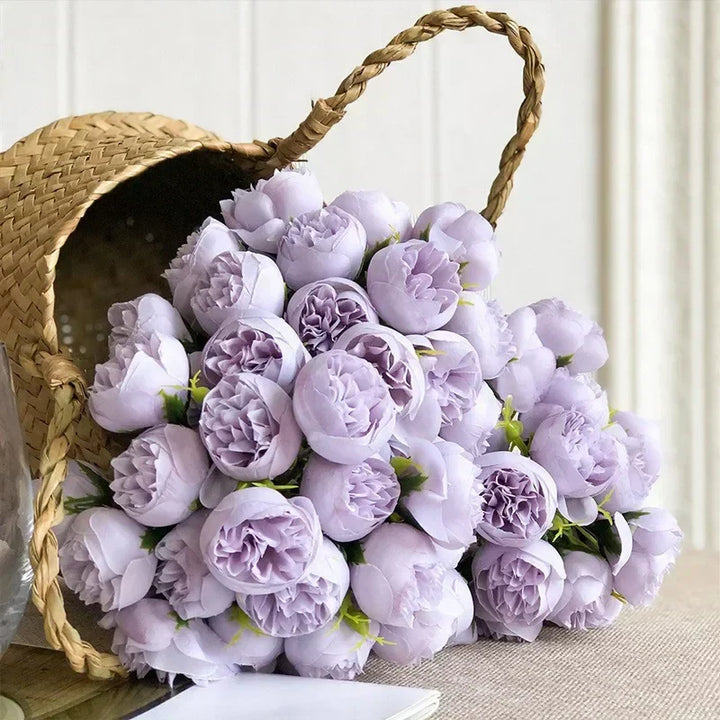 Bouquet de Pivoines en Soie - Histoire d'Amour