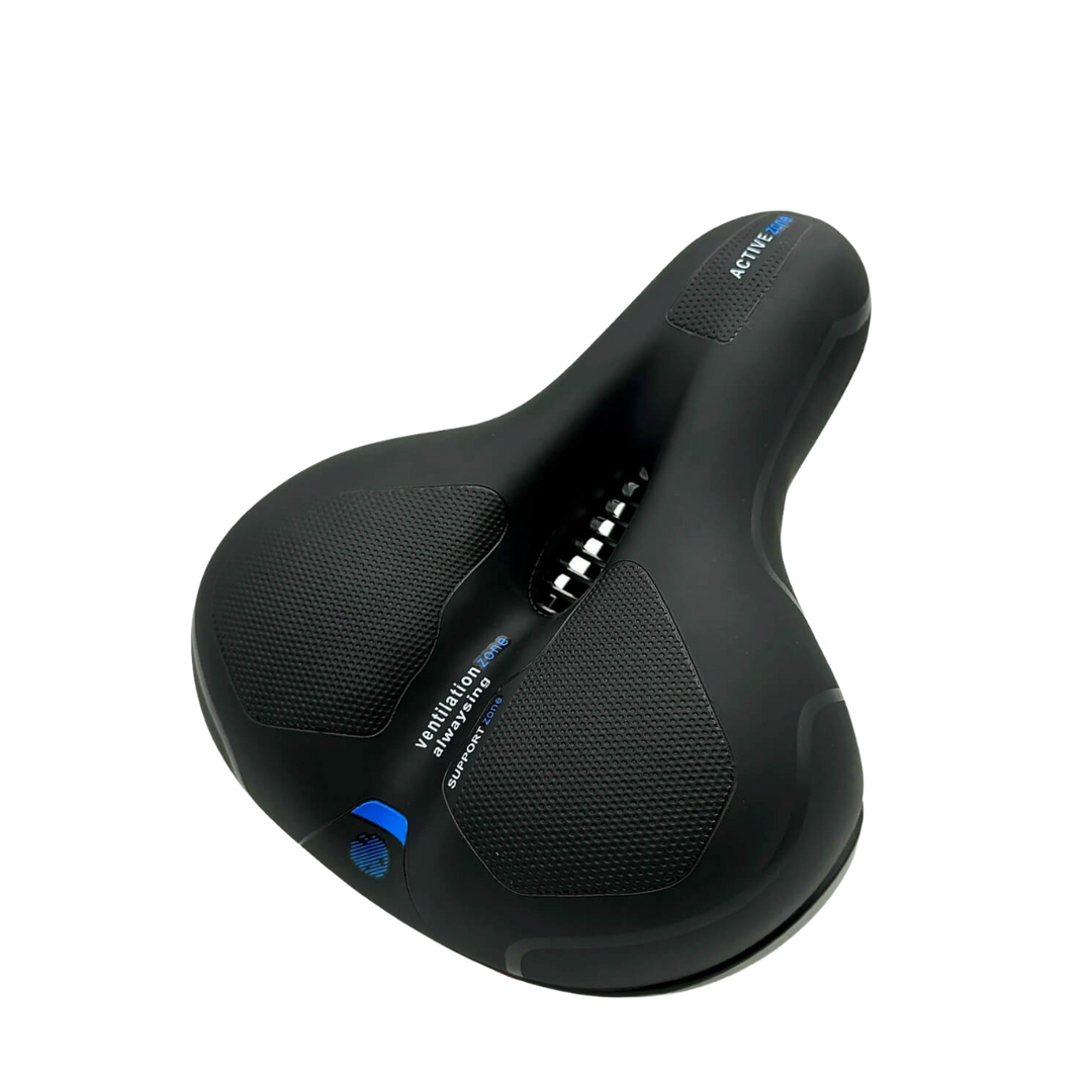 Siège de vélo CloudComfort Pro | Mousse à mémoire de forme soulageant la pression | Noir