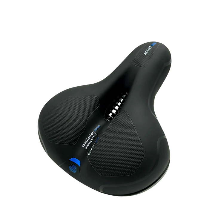 Siège de vélo CloudComfort Pro | Mousse à mémoire de forme soulageant la pression | Noir