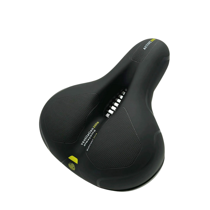 Siège de vélo CloudComfort Pro | Mousse à mémoire de forme soulageant la pression | Noir