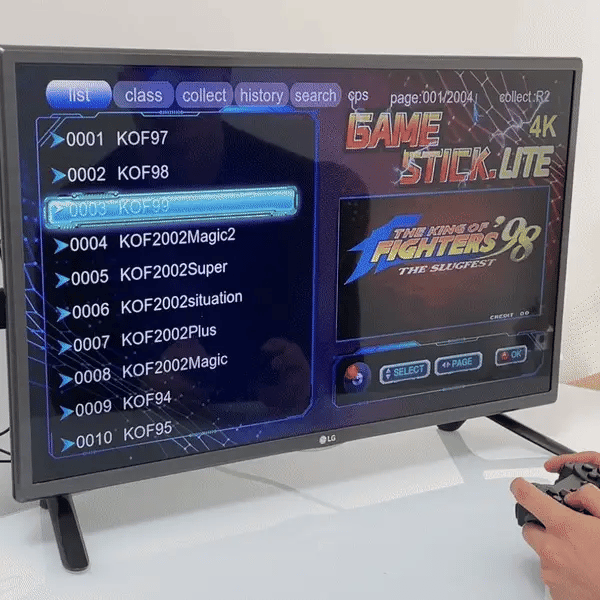 Console de jeu rétro 64 Go avec 2 manettes - Plus de 20 000 jeux