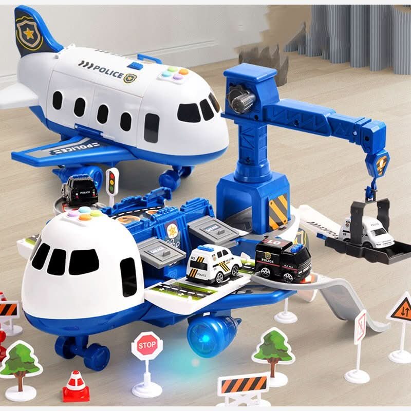 Ensemble AirPlay d'Aventure avec Avion et Véhicules pour Enfants Créatifs