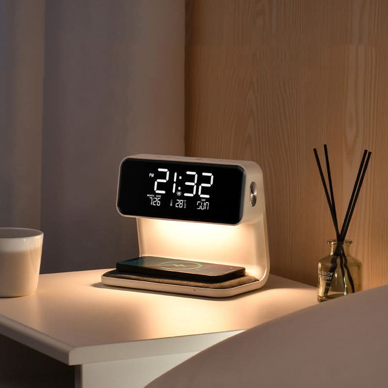 Réveil LCD Clair avec Fonction de Dimming