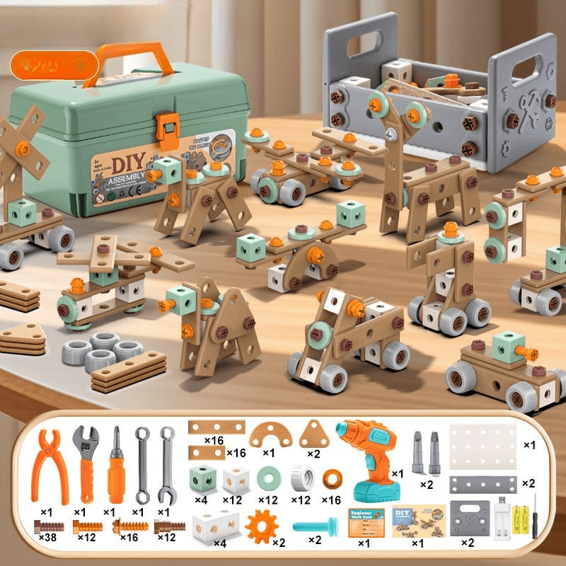 Ensemble d'outils de 100 pièces pour les enfants créatifs à partir de 3 ans