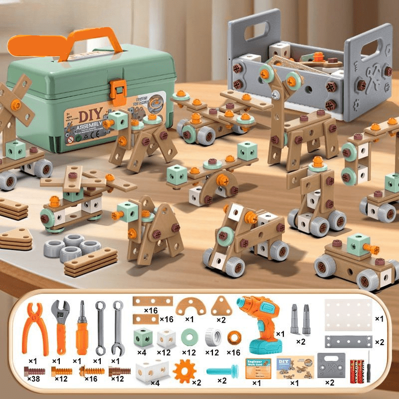 Ensemble d'outils de 100 pièces pour les enfants créatifs à partir de 3 ans