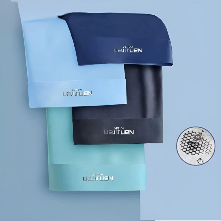 Boxers en Soie Glacée pour Hommes – Sans Coutures, Doux et Respirants | Ensemble de 4