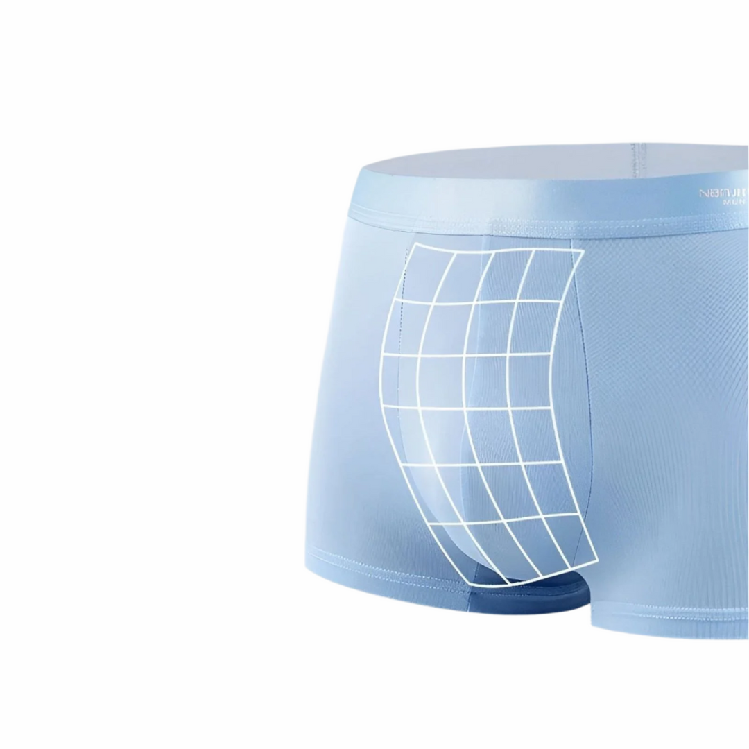 Boxers en Soie Glacée pour Hommes – Sans Coutures, Doux et Respirants | Ensemble de 4