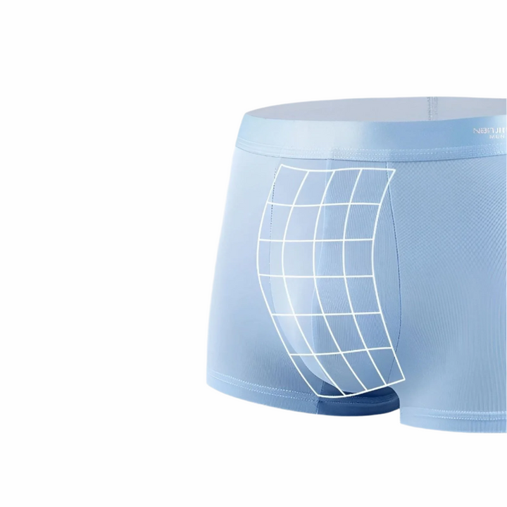 Boxers en Soie Glacée pour Hommes – Sans Coutures, Doux et Respirants | Ensemble de 4