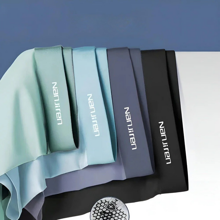 Boxers en Soie Glacée pour Hommes – Sans Coutures, Doux et Respirants | Ensemble de 4