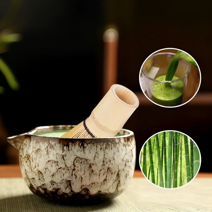 Ensemble de Thé Matcha Traditionnel – Collection d'Accessoires de 6 Pièces pour une Préparation Authentique | Qualité Premium