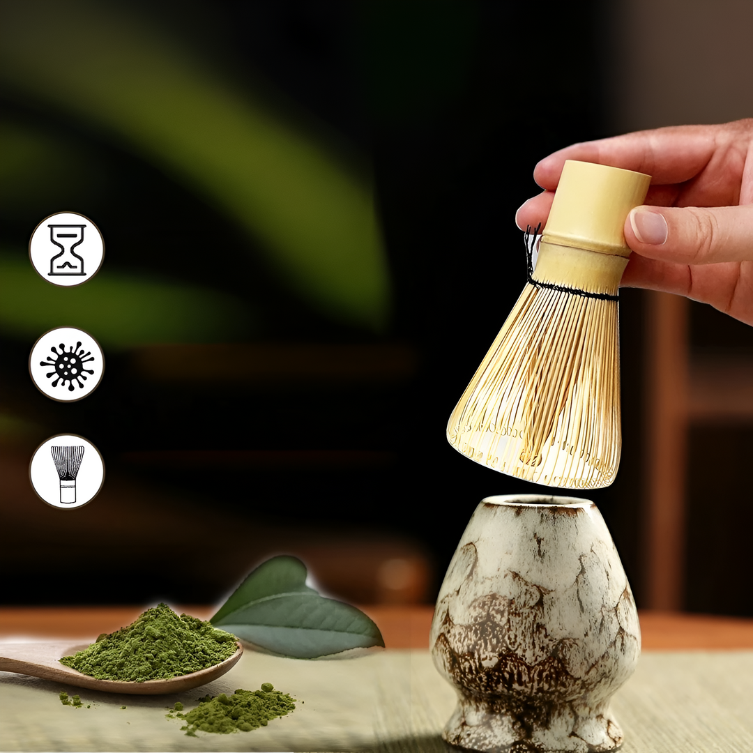 Ensemble de Thé Matcha Traditionnel – Collection d'Accessoires de 6 Pièces pour une Préparation Authentique | Qualité Premium