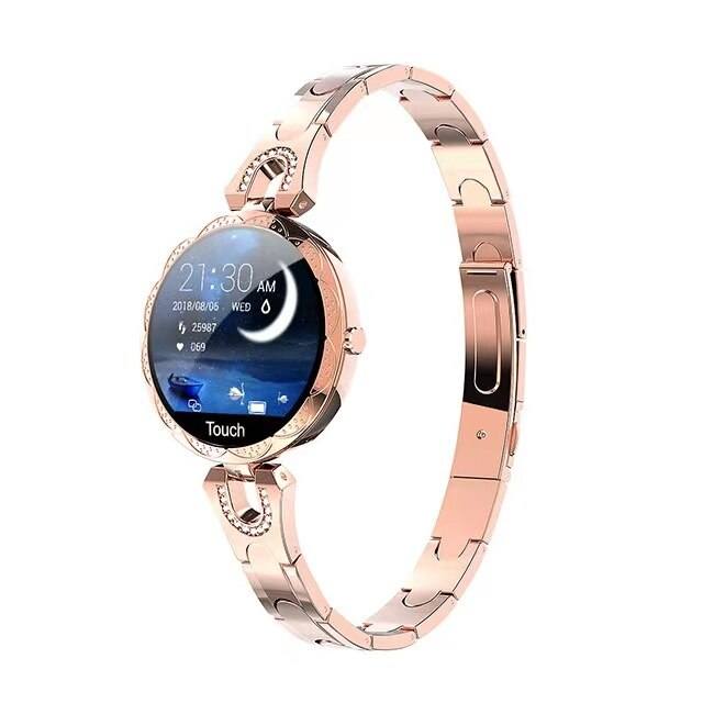 Montre intelligente de fitness pour femmes étanche avec surveillance du pouls