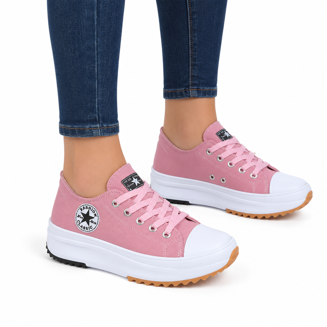 Confortables Baskets Plates pour Femmes