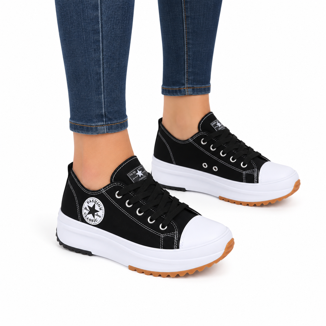Confortables Baskets Plates pour Femmes