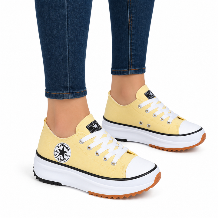 Confortables Baskets Plates pour Femmes