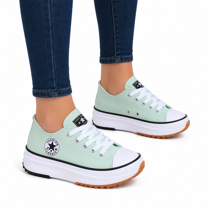Confortables Baskets Plates pour Femmes