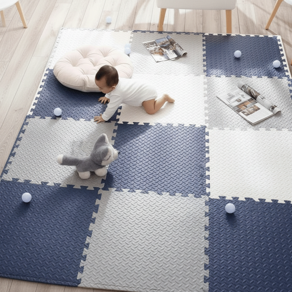Tapis de Jeu Sûr – Amusement et Protection dès le Début