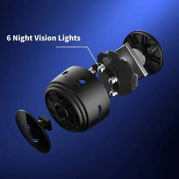 Caméra de recul à 360 degrés | Sans fil et étanche | Vision nocturne infrarouge et détection de mouvement | Idéale pour camping-cars et remorques