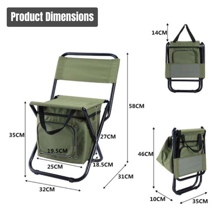Chaise de Plein Air Pliable et Polyvalente