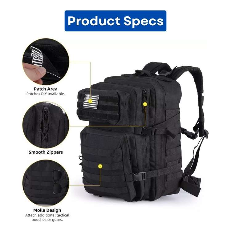 Sac à dos de survie polyvalent 30L/50L