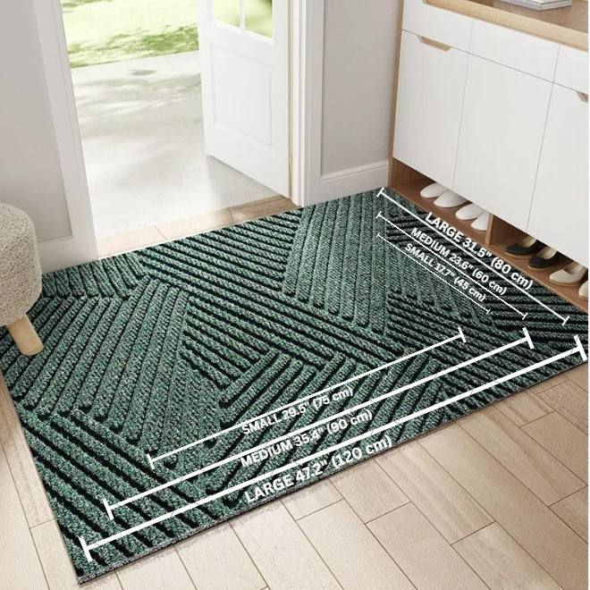 Tapis de Porte Antidérapant | Tapis Capturant la Saleté pour Usage Intérieur et Extérieur