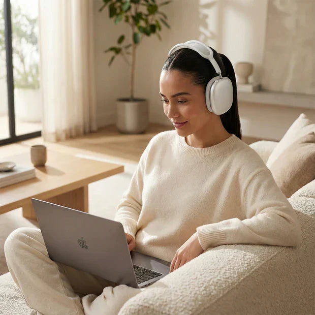 Casque Bluetooth supra-auriculaire avec annulation active du bruit (ANC)