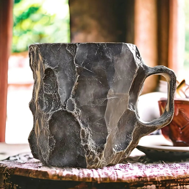 Tasses à café en cristal minéral fait main | Isolantes et compatibles avec le micro-ondes | 350–450 ml
