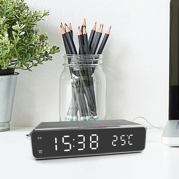 Réveil LED avec Chargeur Sans Fil