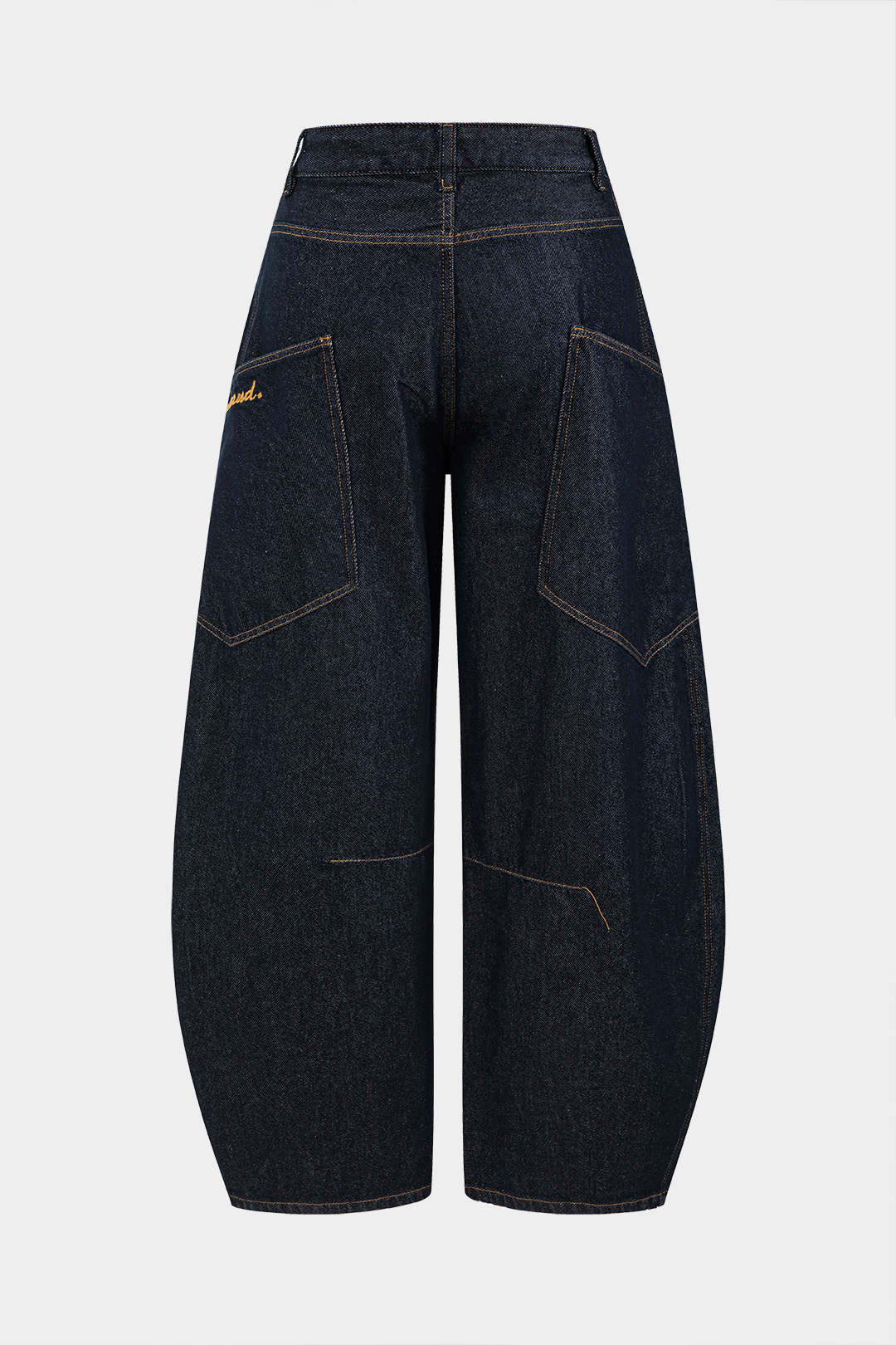 Jeans Barrel Large Vintage Lavés pour Femmes