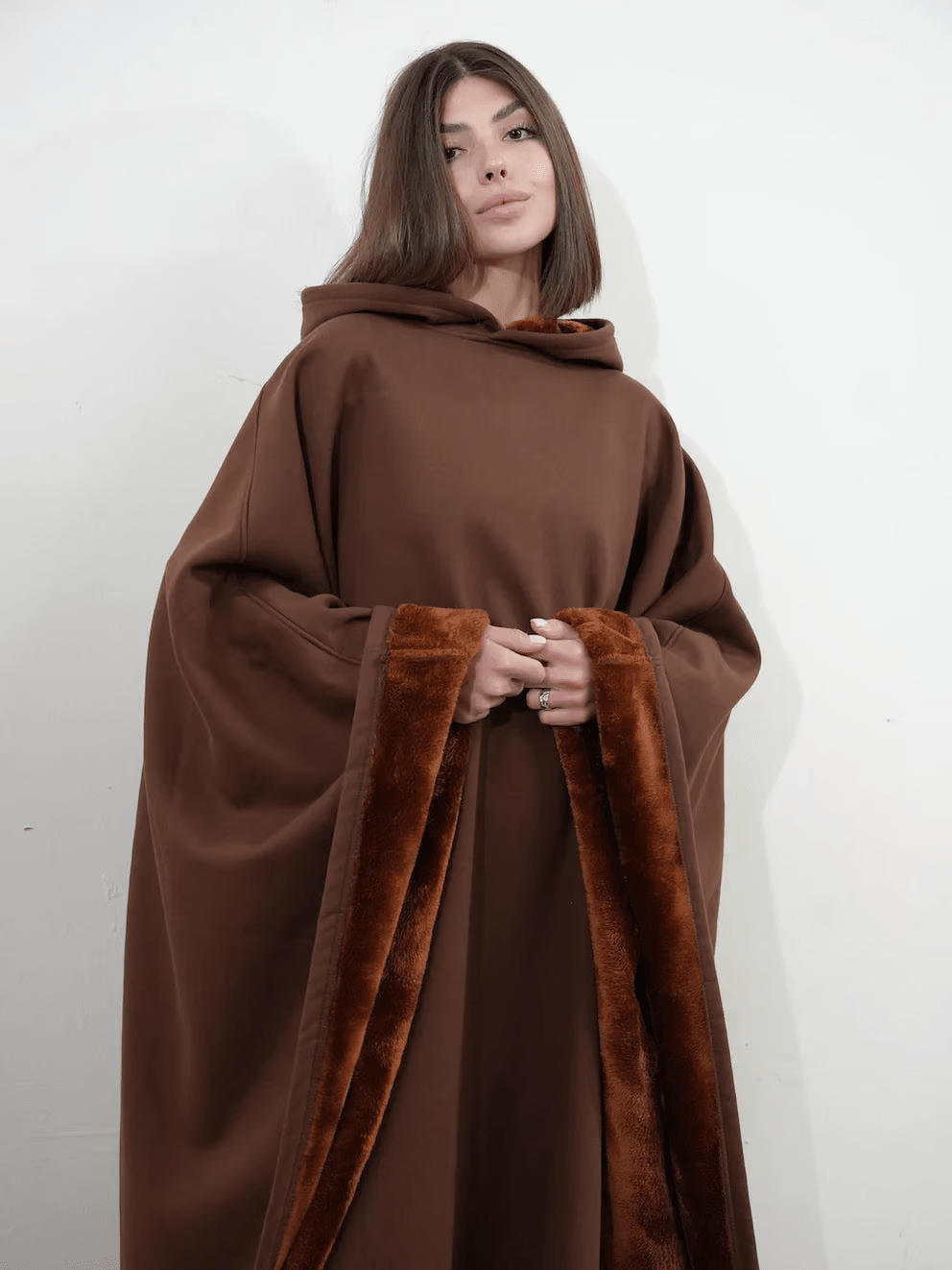 Hoodie Couverture Apaisante Oversize en Tissu Doux
