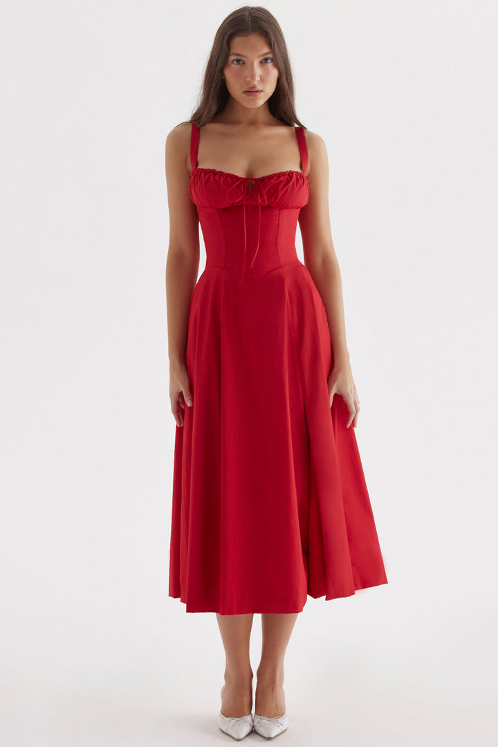 Robe Bustier Sur Mesure avec Imprimé Floral Printanier Moderne
