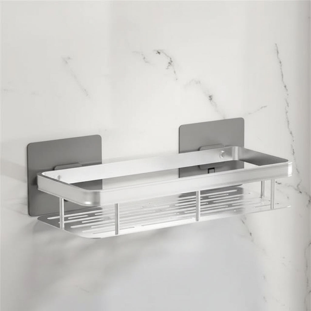 Étagère de Salle de Bain Adhésive – Sans Perçage & Élégante pour Toute Salle de Bain