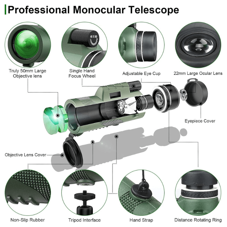 Télescope Monoculaire Compact 600x Ultra-Zoom