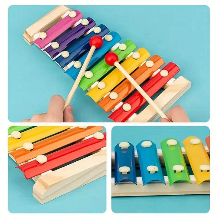 Ensemble d'apprentissage Montessori 5-en-1 – Développement créatif pour les bébés à partir de 6 mois