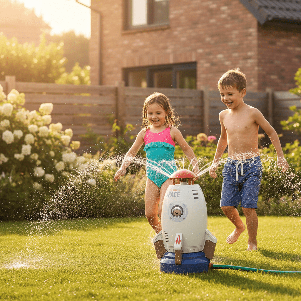 Jouet à Eau Rotatif pour un Été Infini de Plaisir au Jardin