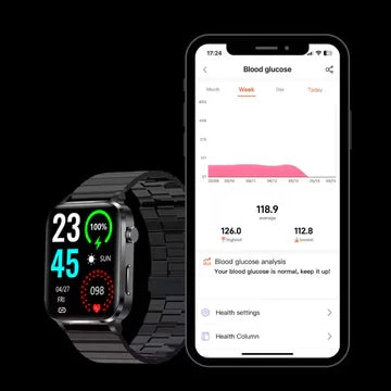 Montre connectée pour le suivi de la glycémie