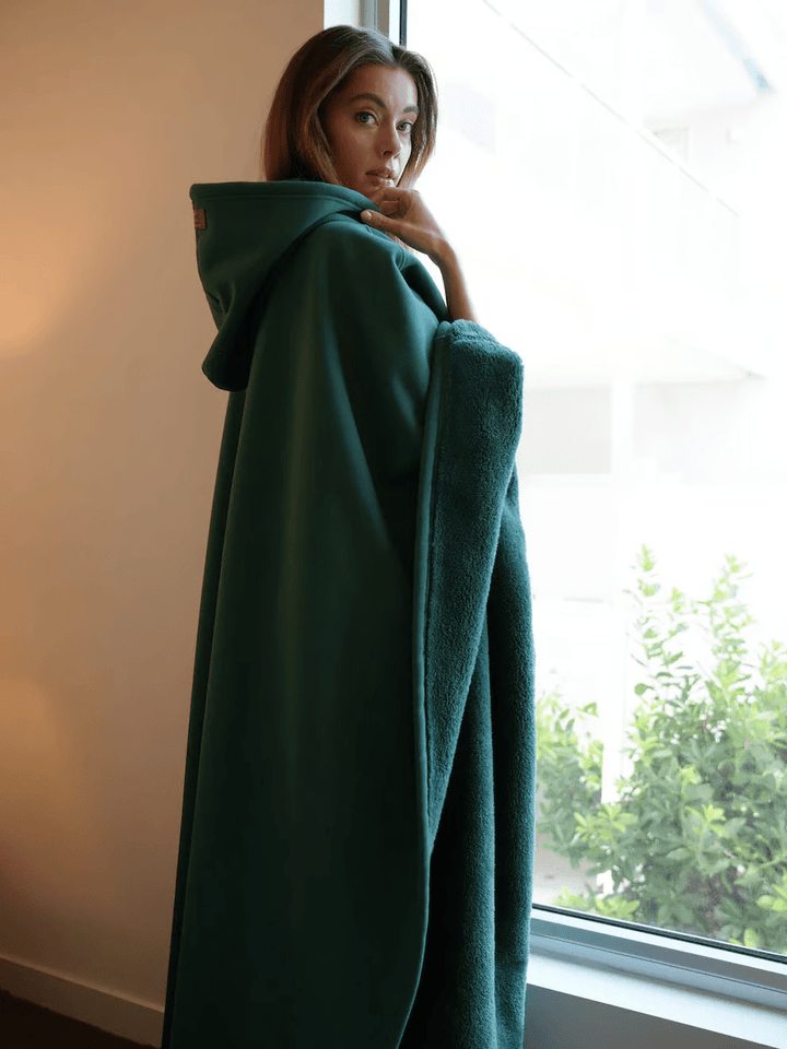 Hoodie Couverture Apaisante Oversize en Tissu Doux