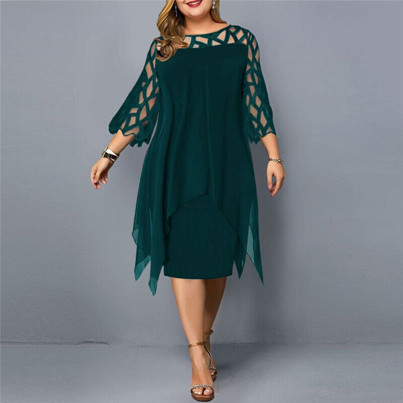 Robe Midi Grande Taille pour l'Automne