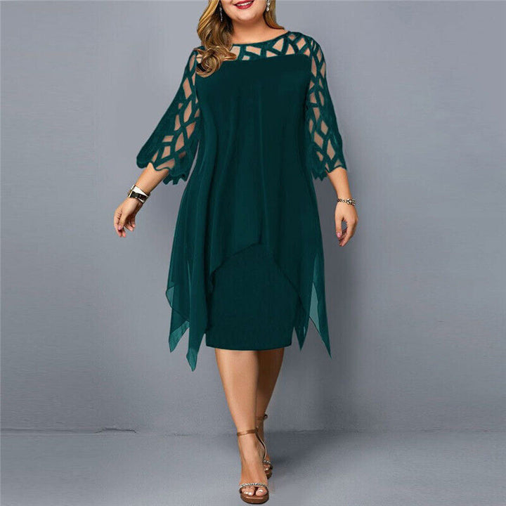 Robe Midi Grande Taille pour l'Automne